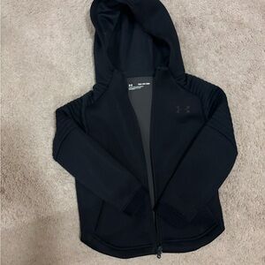 Under Armour Kids Hooded Black Puffer Jacket